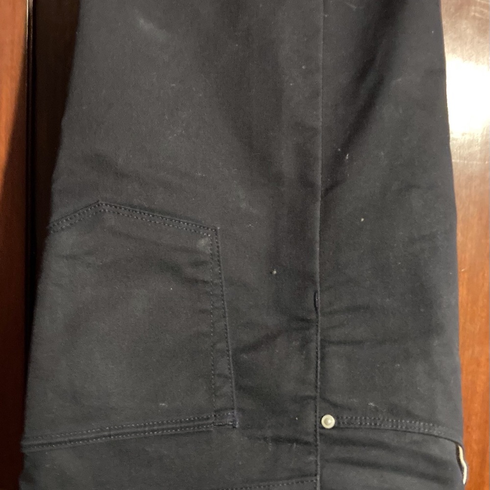 Carhartt Hip ebony waxed cotton jeans five pockets,rivets,tack button zip front